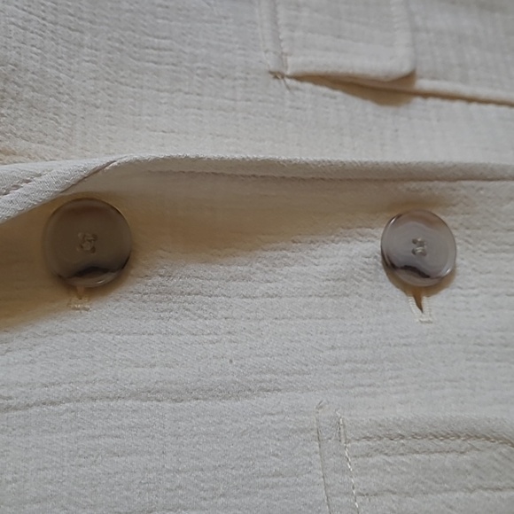 Madewell Lightspun Dorset Blazer, Cream, Sz S - Picture 5 of 7